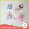 handmade satin ribbon rose flower bow brooch appliques/decoration